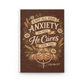 Hardcover Journal — "Cast All Your Anxiety on Him" Christian Prayer Notebook (1 Peter 5:7)
