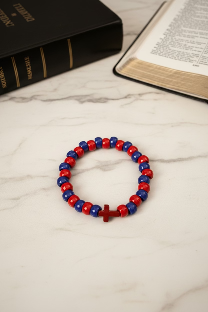 ✨ Simple Cross Bracelet | Matthew 16:24 Christian Bracelet | Take Up Your Cross Jewelry