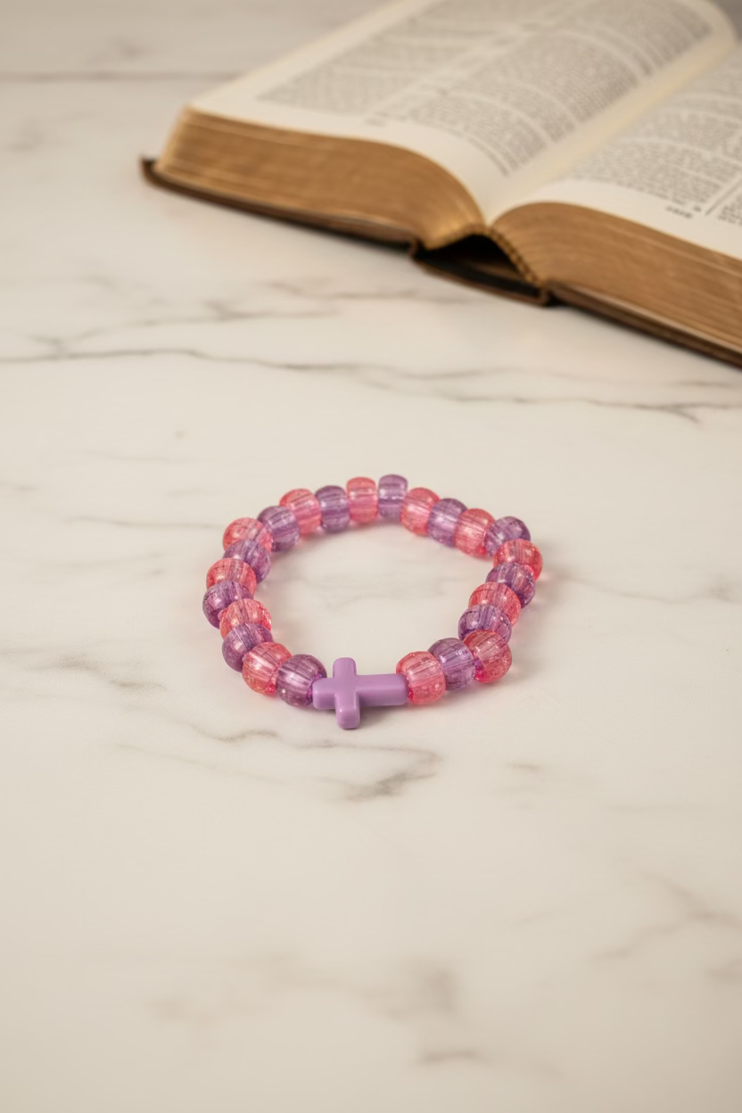 ✨ Simple Cross Bracelet | Matthew 16:24 Christian Bracelet | Take Up Your Cross Jewelry