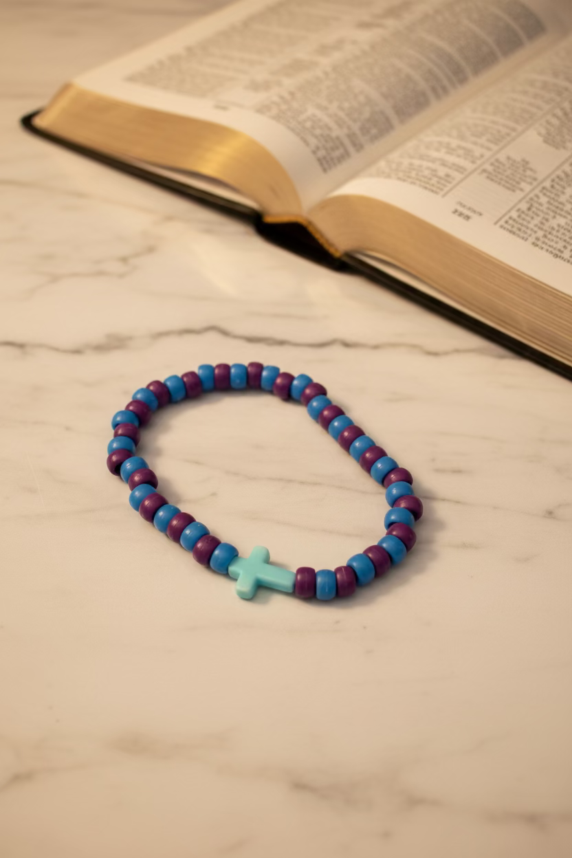 ✨ Simple Cross Bracelet | Matthew 16:24 Christian Bracelet | Take Up Your Cross Jewelry
