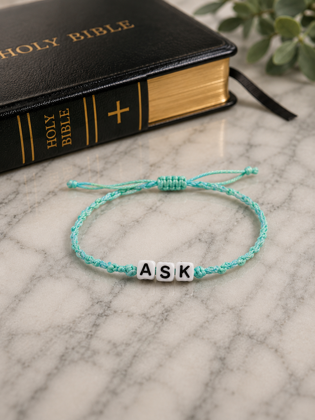 ✨ Matthew 7:7 Bracelet | Ask Seek Knock Scripture Bracelet | Christian Encouragement Jewelry